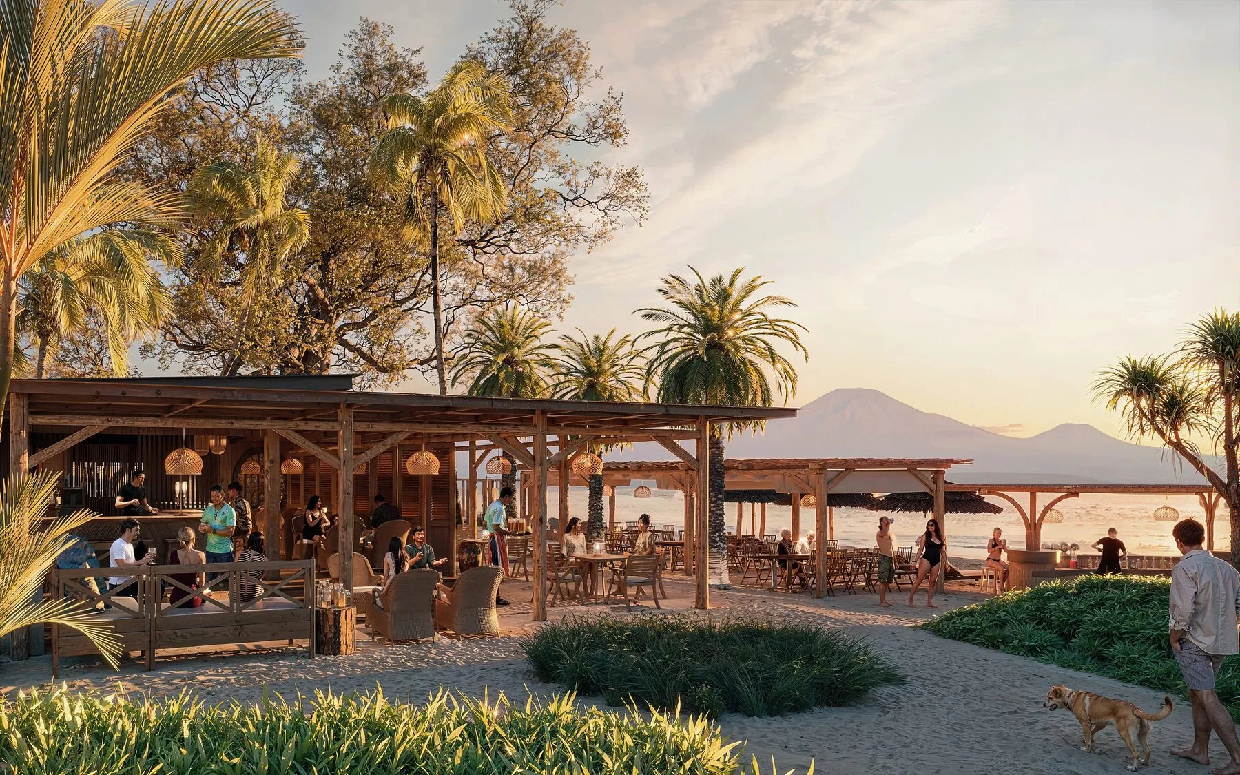 Beachfront restaurant