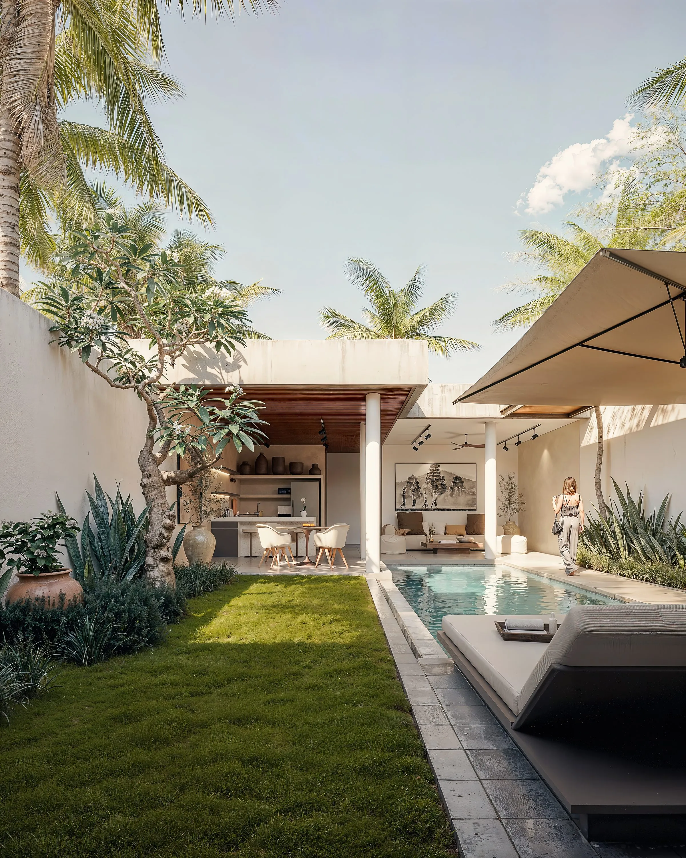 Garden & pool